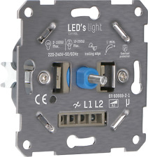 LED-Universaldimmer Drehdimmer für LED 2-100W Halogen 10-250W Markenkompatibel