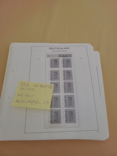 Brd vordrucke markenheftchen - brd,