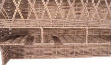 Vintage Line Küchenregal Weinglashalter Rattanregal Regal