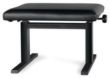 Klavierbank Schwarz Hocker Hydraulik Klavierhocker Piano Höhenverstellbar Breit