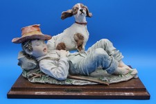[13098] Giuseppe Armani Florence Capodimonte "Junge mit Hund"