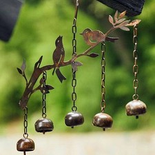 Metall Vogel Windspiele Garten Windspiele zum Aufhängen Heimdekoration