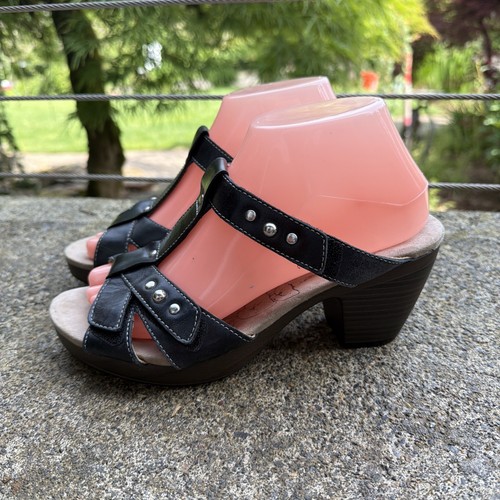 Romika black leather nancy - romika,