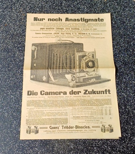 Goerz union kamera prospekt - goerz,