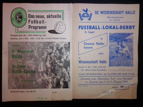 Hfc derby 1956 chemie halle - hfc,