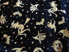 Futterstoff SCHWARZ Halloween