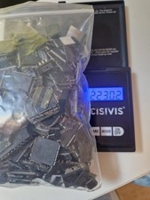 PC-Schrott,diverse IC Chips ca. 218g ,PC Sockel ca.111gGold Silber Palladium,