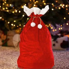 Große Weihnachtsgeschenktüte, Weihnachtssack zum Aufbewahren von