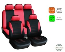 9 Full Red Cloth Car Seat
