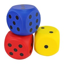 Schaumstoff-Würfel groß XXL für Motoriktraining - ca. 15 cm Softwürfel