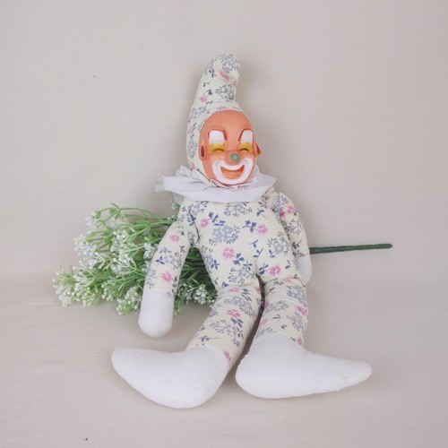 Vintage clown doll soft toy - vintage,