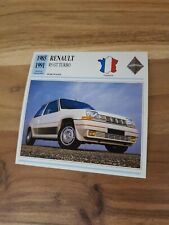 Renault R5 GT Turbo  - Geschichte & Technische Daten -  Karte