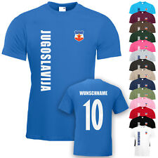Jugoslawien Jugoslavija T-Shirt Trikot Name Nummer Fußball WM EM Fan Team