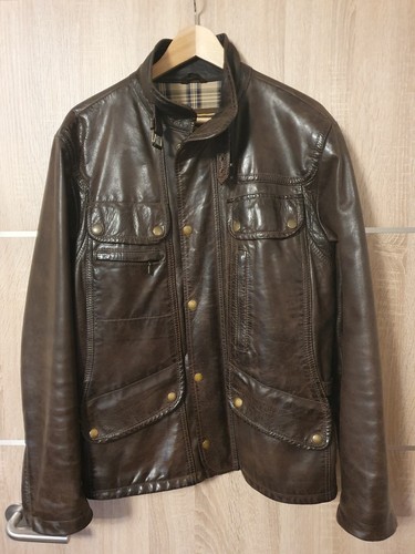 Belstaff lederjacke gold - lederjacke, label