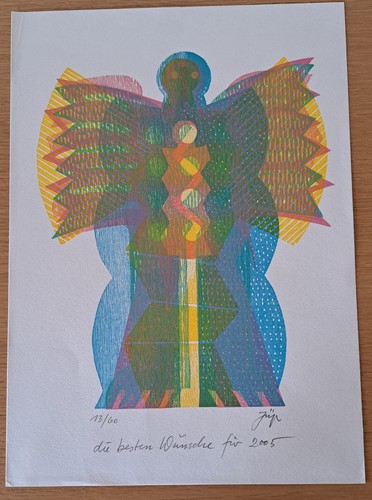 Limitierte farblithografie von - limitierte,