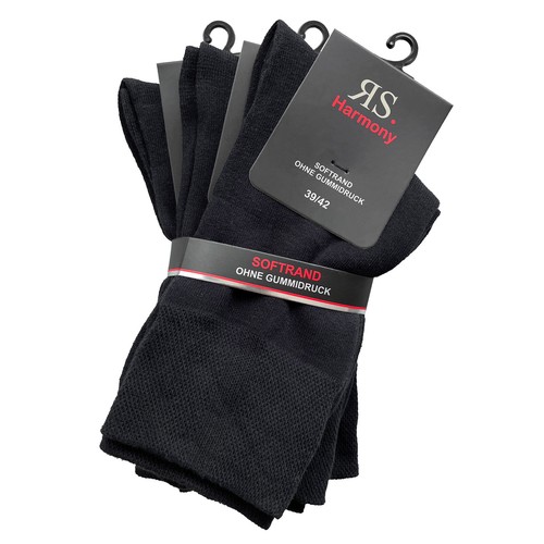 Harmony socken schwarz 3er - rs,