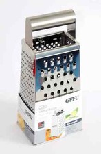 GEFU Vierkantreibe Reibe Hobel Cubo aus Edelstahl Silber NEU