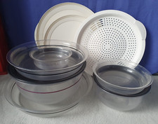 Tupperware Tafelperle Set 10x Schüsseln Schalen Behälter klar Deckel schwarz