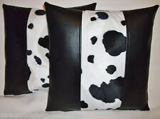 2 schwarze Kunstleder & Valboa