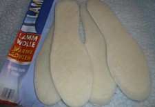 Lammfell Einlegesohlen Schuhsohle Sohle Gr. 36 - 46 Schuheinlagen mollig warm