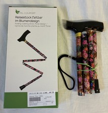 2x Gehstock Fleur, faltbar, 1x neu, 1x gebraucht (Klappstock, Spazierstock)