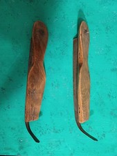 Holz Schlittschuhe antik mit