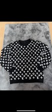 Louis Vuitton Pullover Sweater Original Größe M Neupreis 1700€ Schwarz Weiß
