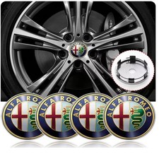 4x 60MM Für Alfa Romeo lufelgen Emblem Nabendeckel Felgendeckel Nabendeckung NEW