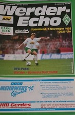 1992/93 DFB Pokal SV Werder Bremen- Borussia Dortmund
