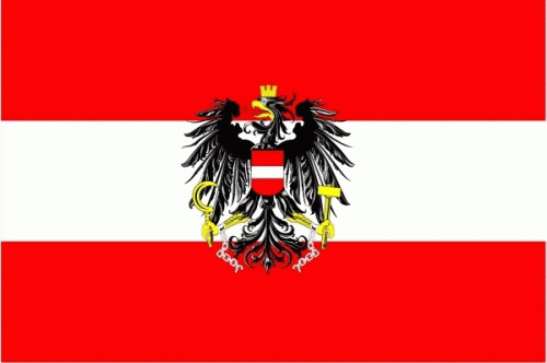 Fahne österreich mit - Österreich, wappen
