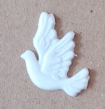 Wachsmotiv TAUBE weiß