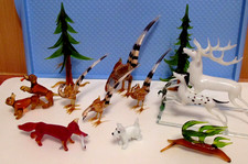 12 Teile Glastiere Glas