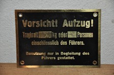 Altes Blechschild