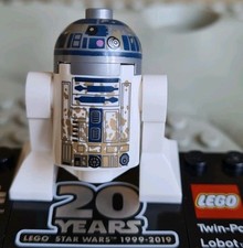 LEGO Star-Wars Minifigur-R2-D2-Schlammvariante Dagobah-Set 75208-2018 ☆Sammlung☆