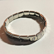 ? A25 – Neues elastisches Edelstahlarmband mit Buchstaben „OJAFRAO“ – Ø 5,2 cm