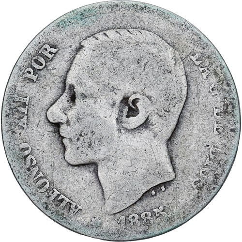 Münze spanien alfonso xii - spanien,,