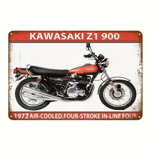Blechschild kawasaki 900 - blechschild,