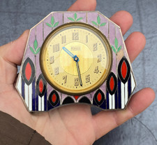 GENEVA TRAVEL CLOCK SILVER