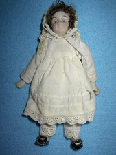 Antike puppenstubenpuppe 19cm - puppenstubenpuppe,