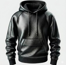 Herren Schwarz Premium Leder