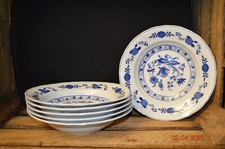 6 x tiefe Teller Zwiebelmuster von Wellco Design Krefeld