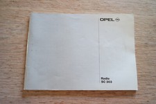 OPEL  Radio-Anleitung SC303 Bedienungsanleitung  Radioanleitung 1991