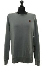 Naketano Welleprinz Herren Sweatshirt Pulli L grau Rundhals Sweat mit Baumwolle
