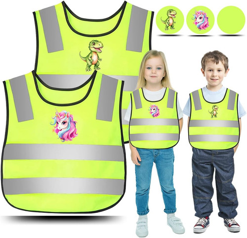 Kinder warnweste mit