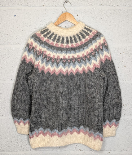 Handgestrickter wollpullover - handgestrickter,