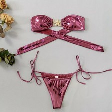 Damen Bikini Zweiteiler Band