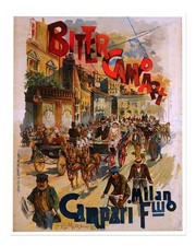 Vintage Mailand Stra�enszene