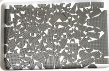 Lego Flügelplatten, verschiedene Größen, Alt-Dunkelgrau, 162 Stück, gebraucht