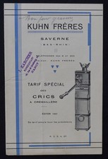 Katalog 1931 KUHN Frères