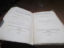 ANTIKES BUCH VON 1837 THEOBALD
